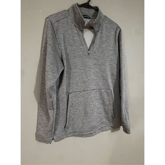 Urban Frontier Gray 1/4 Zip Pullover With Pockets Size Medium - Picture 2 of 7
